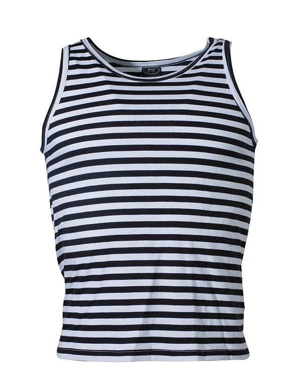 MFH Tank Top blå/hvit stripete Hvit, Blå