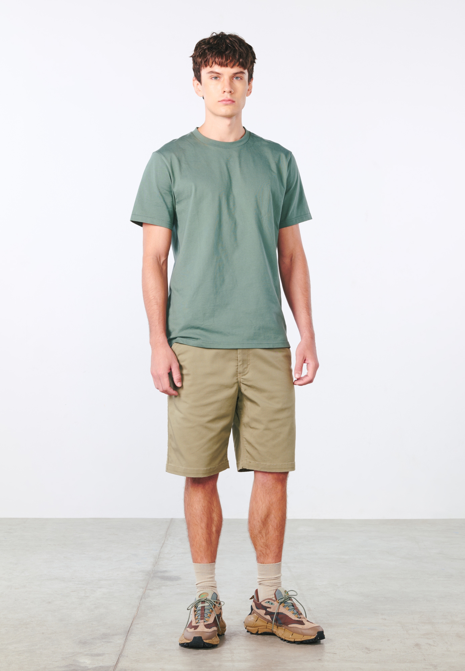 Vintage Industries Smith - workwear-shorts med relaxed fit Beige